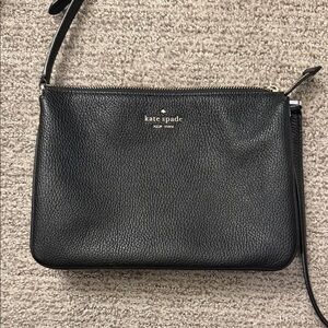 Kate Spade Black Pebbled Leather Shoulder Bag